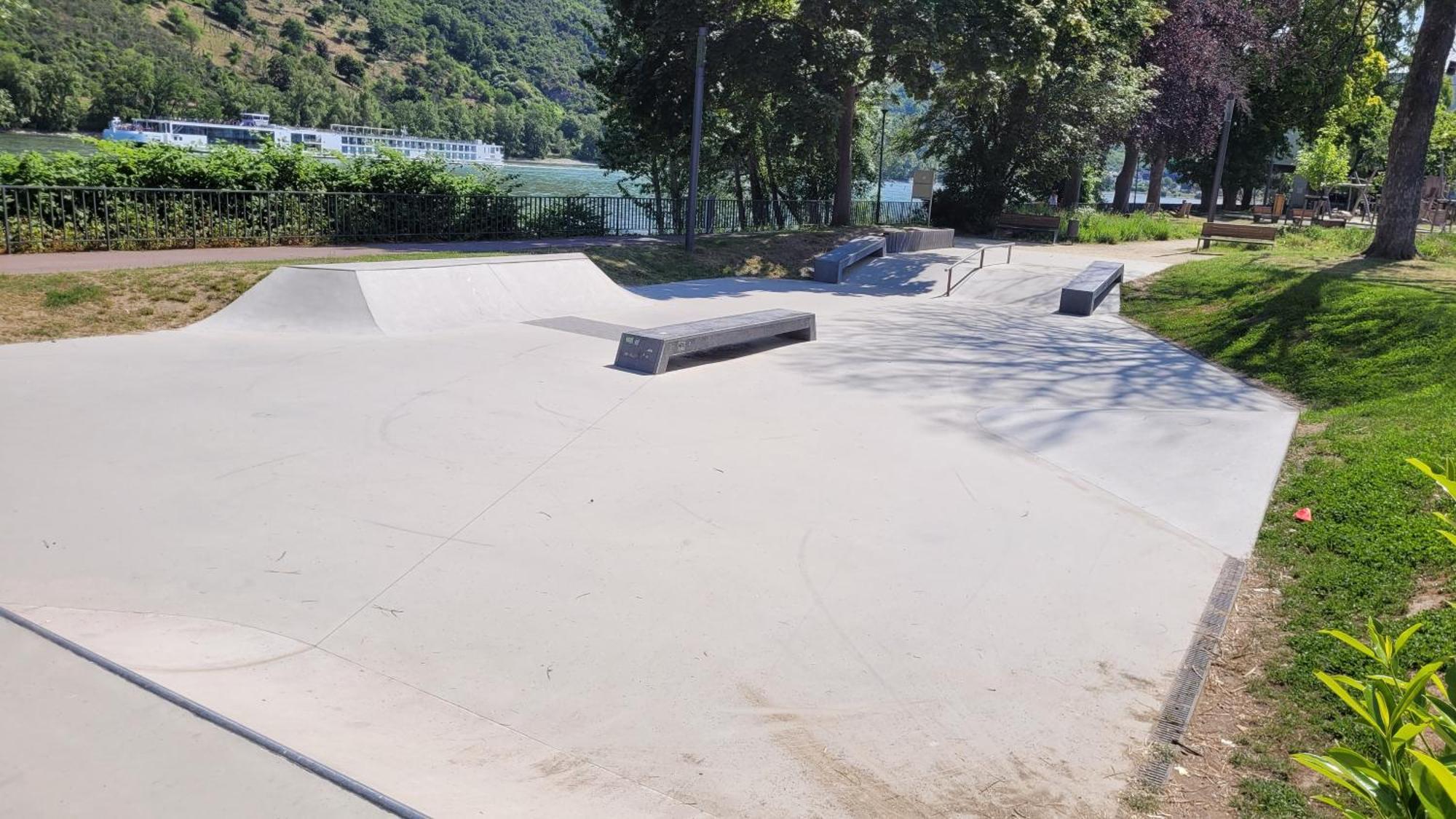 Urlaub Am Rhein, Ferienwohnung Mit Garten Boppard Exterior foto